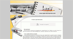 Desktop Screenshot of lapis-biuroserwis.com