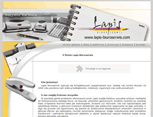 Tablet Screenshot of lapis-biuroserwis.com